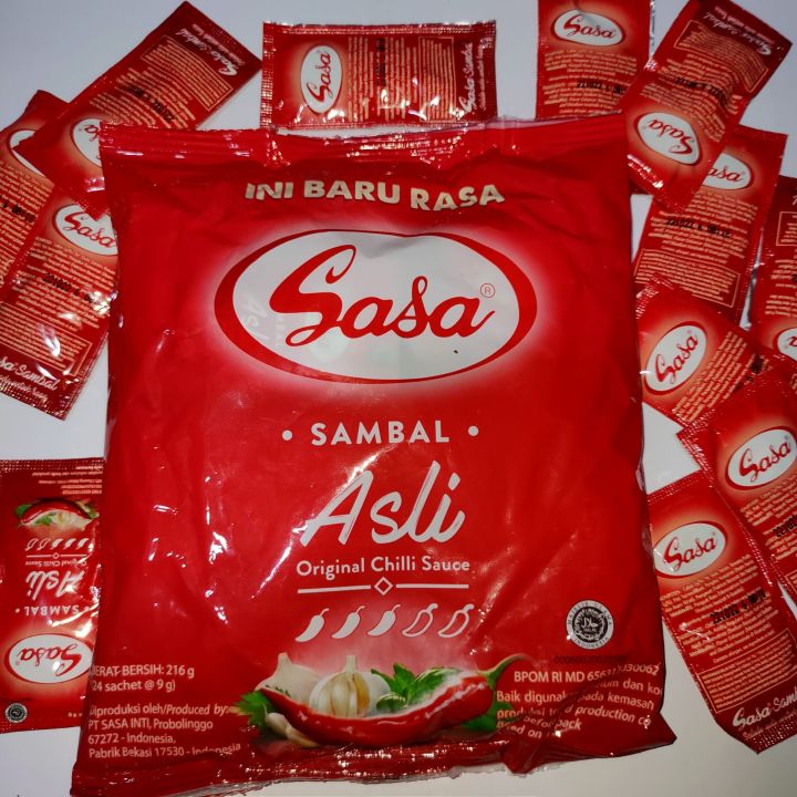 Sasa Saus Sambal Asli 24 Sachet 8 Gram Lazada Indonesia