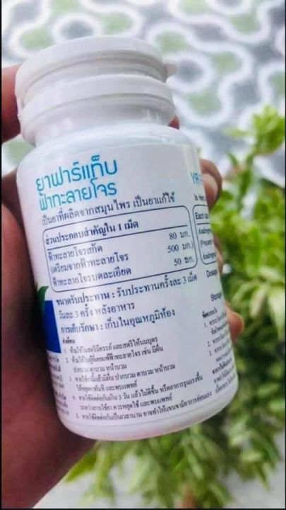 พร้อมส่ง-ฟ้าทะลายโจรยันฮี-60-เม็ด-ของแท้จากโรงพยาบาลยันฮี-250-ml