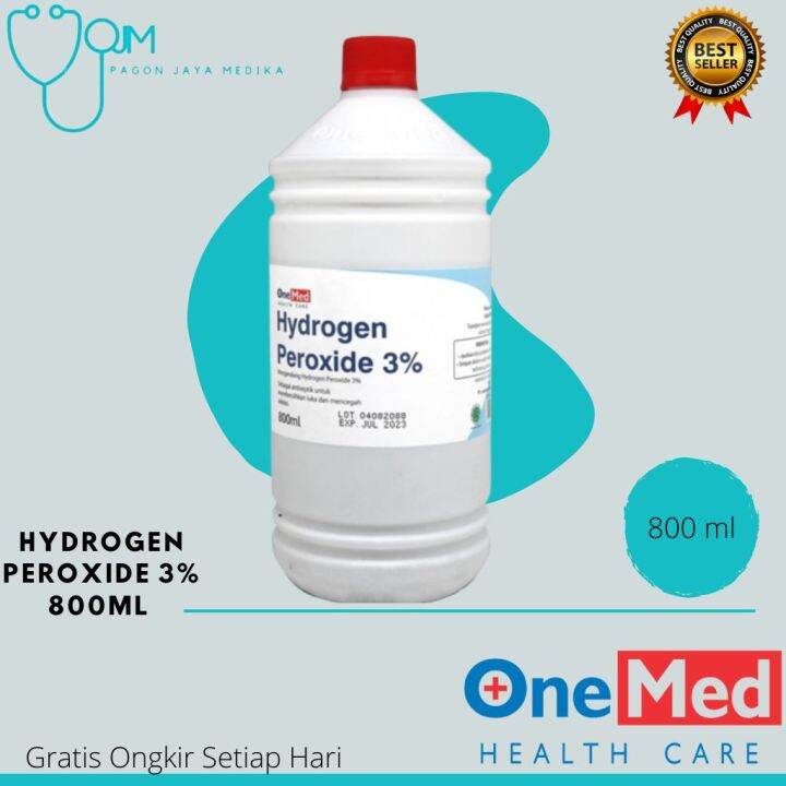 Hidrogen Peroksida H2o2 3 800ml Hydrogen Peroxide Larutan H2O2 Onemed