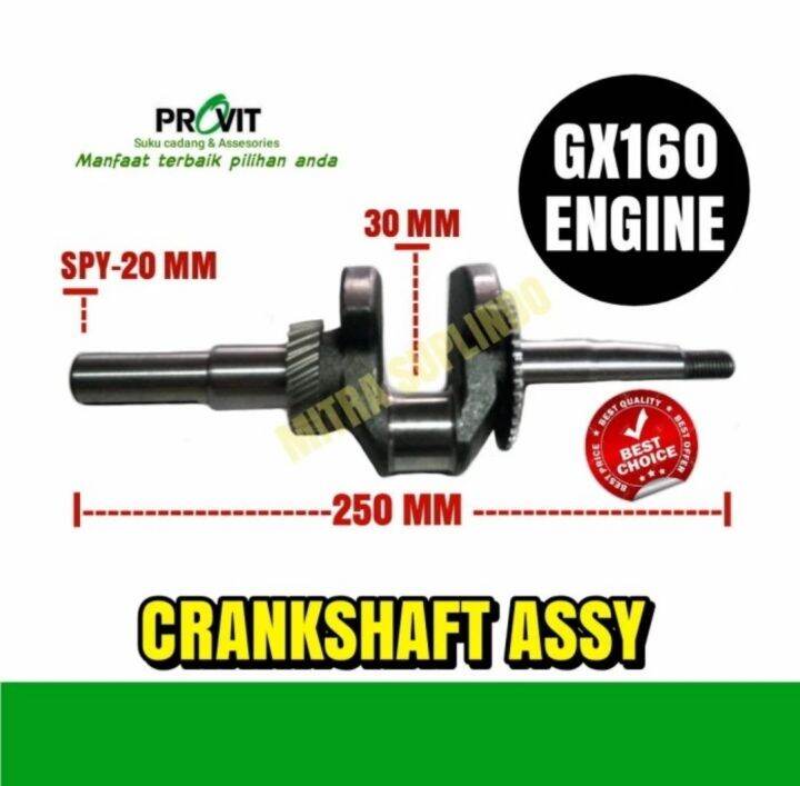 GX160 Crankshaft assy mesin bensin Spy As 20MM 5.5HP Lazada Indonesia