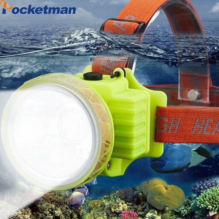 65000LM Diving Headlamp Underwater Headlight LED Scuba Head Flashlight Torch Lazada