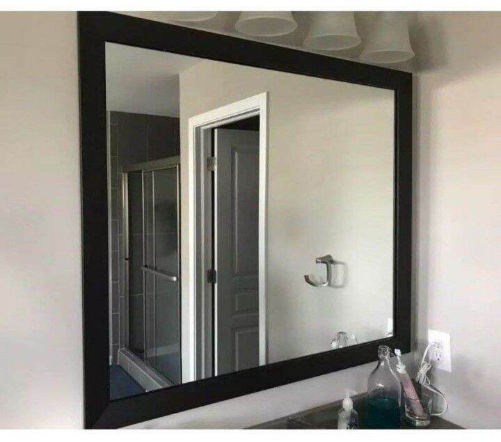 Cermin dinding 64 x 44 Cermin tempel minimalis hiasan dinding Cermin