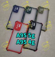 ✨พร้​อมส่งใน??✨(9สี)เคสขอบนิ่มหลังแข็งขุ่นคลุมกล้อง For Oppo A95 / A95 4g / A95 5g