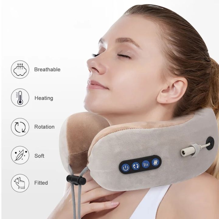 Electric Neck Massager U shaped Pillow Multifunctional Portable