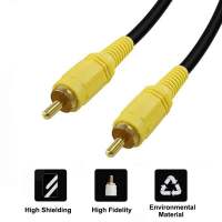 สาย AV Video Stereo Audio RCA สายสัญญาณภาพ 1/1(602A)ยาว1.8/3/5/10เมตร