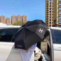 ร่ม ☂️ กันแดด กันฝน กัน UV ลาย chanel สีดำสวย เรียบ หรู มาพร้อมกล่อง