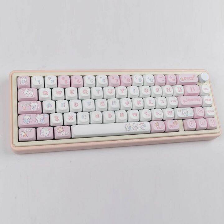 【Keycap Only】Cats Eat Fish Keycap 139 keys MOA Profile PBT Sublimation ...