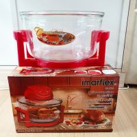 อะไหล่โถแก้ว หม้ออบลมร้อน เตาอบลมร้อน Imarflex ของแท้ ขนาด 12 ลิตร แถมขาตั้ง ตะแกรงแสตนเลส 2ชิ้น และที่หนีบแสตนเลส