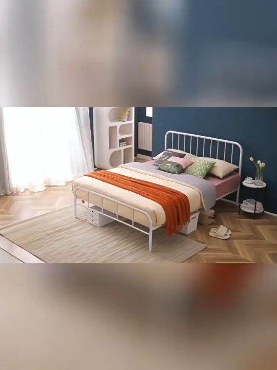 Iron Bed Frame Metal Bed Double/Single Bed Frame Stainless Size Steel