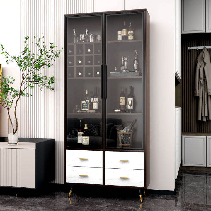 Solid Wood Wine Accessible Luxury HighEnd Modern Minimalist