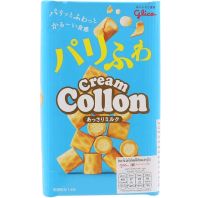 กลิโค โคลล่อน วาฟเฟิลกรอบสอดไส้ครีม Glico Collon Cream Milk Waffle 75.5g