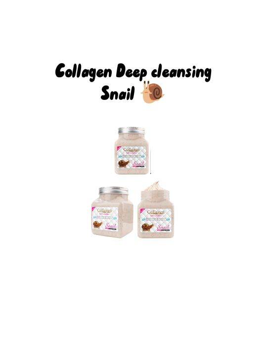 SNAIL COLLAGEN BODY SCRUB SILKY SMOOTH AND NOURISHED SKIN EXFOLIATING