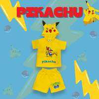 KD284 ชุดแฟนซี Pikachu สกรีนหน้าหลัง มีไฟตรงหน้าอก