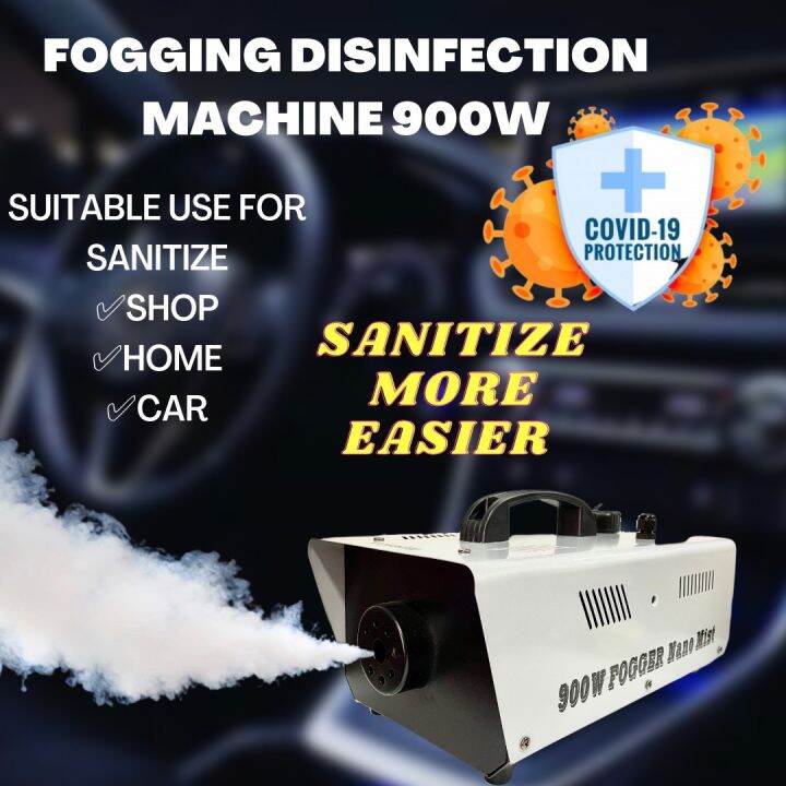 FOGGING MACHINE 900W SANITIZE MACHINE WITH SMOKE FOG SANITIZER Lazada