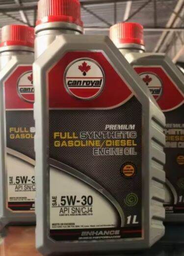 CANROYAL FULLY SYNTHETIC ENGINE OIL 5W30 FOR GASOLINE / DIESEL ENGINE ...