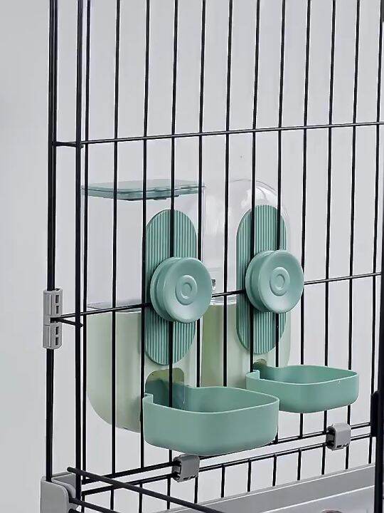 Pet Automatic Hanging Bowl Dog Cage Water Dispenser Cat Hanging