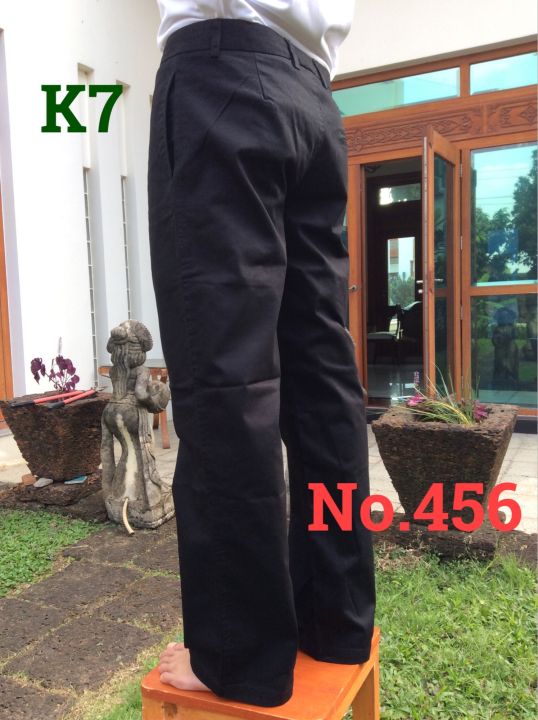 new-กางเกงk7กระบอก9-no-456-กระบอกพิเศษ-กางเกงขายาวเด็กช่าง-ผ้าเวสปอยท์อย่างดี-สีดำ-กรม-พร้อมส่ง