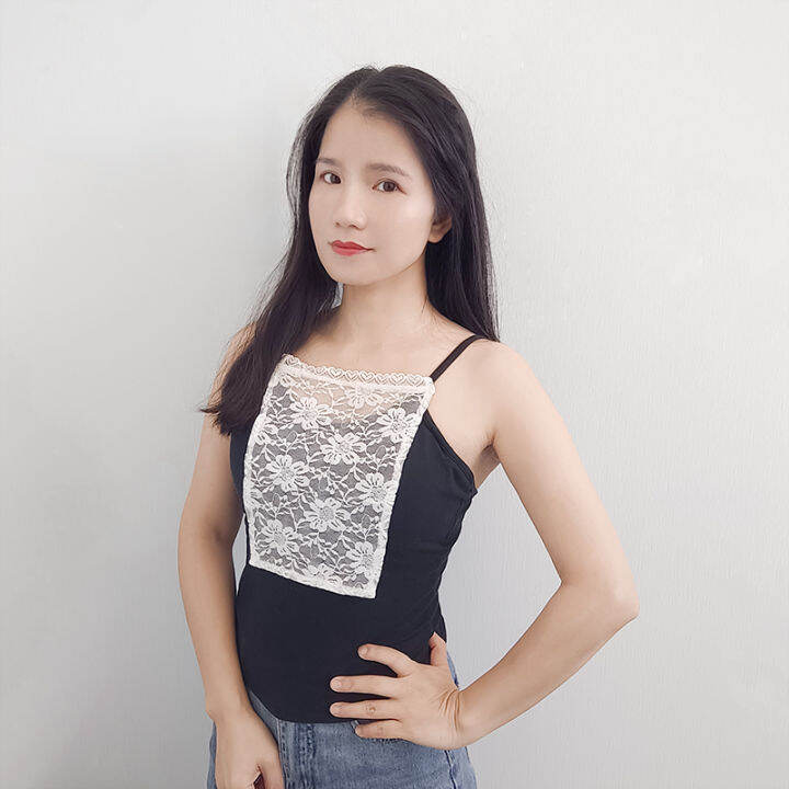 V Neck Seamless Safety Handy Gadget Tube Top Lace Chest Covering Base