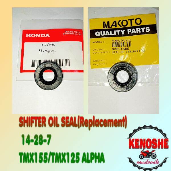 SHIFTER OIL SEAL 14287 TMX 155/ TMX125 ALPHA(Replacement only