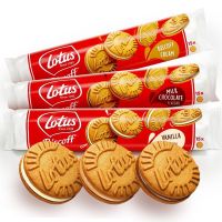 Lotus Biscoff Sandwich บิสกิตโลตัสบิสคอฟแซนด์วิชสอดไส้ครีม 150g.