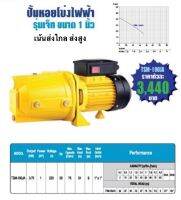 ปั๊มน้ำหอยโข่ง หัวจรวด 1นิ้ว ไทยสิน THAISIN ส่งไกล ส่งสูง 1 HP  0.75kw 220v ปั้มน้ำ ปั๊มน้ำ ปั้มไฟฟ้า เจ็ทเดี่ยว