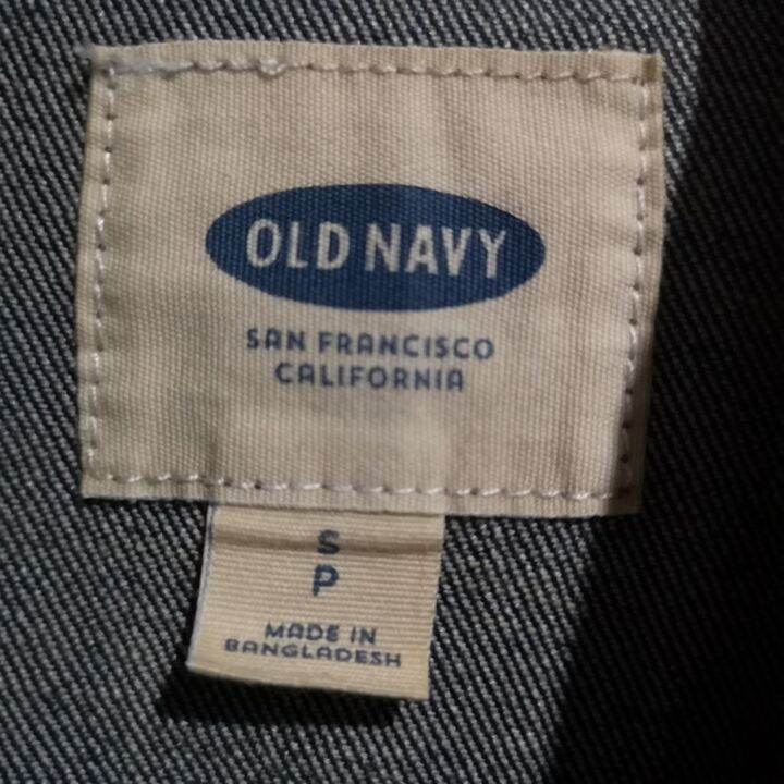 ผ้ามือสอง-แจ็คเก็ตยีนส์แขนยาว-หญิง-old-navy