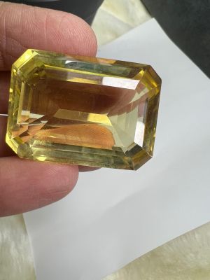 Lemon Topaz Lab culture 33x24mm 1 pieces 82 carats