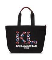 กระเป๋า
KARL LAGERFELD PARIS
Kristen Logo Graphic Tote
 size 17”x 14” ใบใหญ่ใส่ของได้เยอะ
ผ้าเเคนวาส