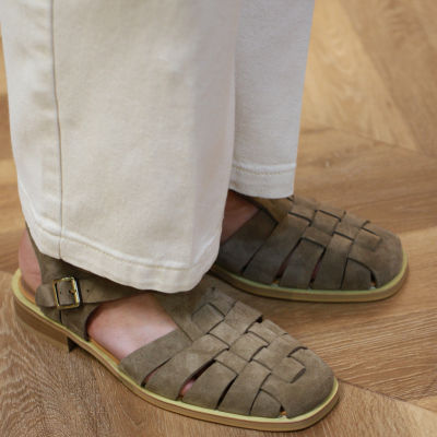 รองเท้าแตะผู้ชายรองเท้าแตะโรมันลำลองระบายอากาศแมทช์สุดง่ายถักด้วยมือสไตล์อังกฤษสำหรับฤดูร้อน