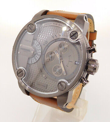 นาฬิกา-diesel-little-daddy-chronograph-brown-leather-watch-รุ่น-dz7442-ขนาด-51มม