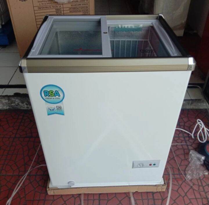 Chest Freezer Kapasitas 100 Liter Sliding RSA XS 110 BANDUNG, JAKARTA