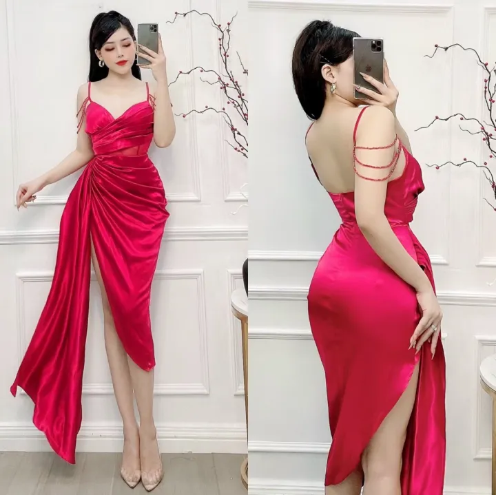 Đầm body, chất vải phi lụa, from chuẩn đẹp, 45-48kí , đủ màu y ...