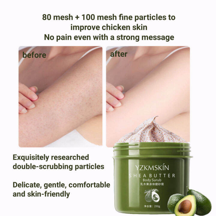 Body Scrub Whitening Exfoliating Deep Clean Cuticle Improve Chicken Skin Fast Whitening 