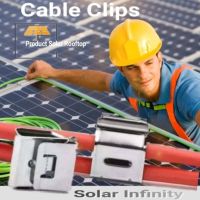 CABLE CILPS คลิปล็อกสายไฟ แพ็ค &amp;gt;&amp;gt; [10ตัว -20ตัว] SOLAR CELL