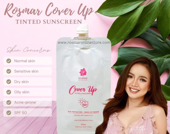 rosmar cover up tinted sunscreen