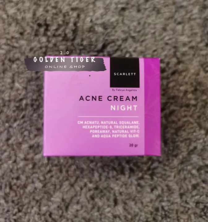 Scarlett Acne Cream (Night)(20gm) Lazada