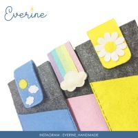 EVERINE? BE JOYFUL FELT PHONE CASE ซองโทรศัพท์ &amp; พาวเวอร์แบงค์