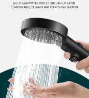 Black booster shower head หัวฝักบัวเพิ่มแรงดันน้ำ