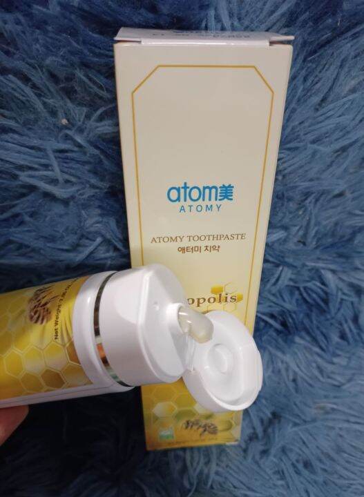 atomy-toothpaste-ยาสีฟัน-อะโทมี่-ลดปัญหากลิ่นปาก-ป้องกันการเกิดคราบหินปูน-ป้องกันฟันผุ-ใช้ดีมาก-ขนาด-200g-ราคา-116-บาท-คุ้มค่ามาก