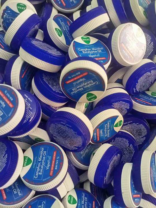 Vicks VapoRub Cold Vaporing Ointment Mini Pack 5g Camphor, Menthol ...