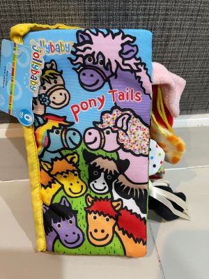 Jolly baby หนังสือผ้ามีหาง หนังสือผ้าเสริมพัฒนาการ หนังสือมีหาง 3 มิติ ม้า Pony Tails