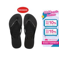 HAVAIANAS รองเท้าแตะ Slim Sparkle II - Black รุ่น 41460930090BKXX (รองเท้าผู้ชาย รองเท้าผู้หญิง รองเท้า รองเท้าแตะชาย รองเท้าแตะหญิง)