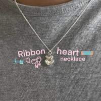 JEWVIES ribbon heart necklace??