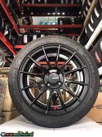 ล้อแม็กซ์ใหม่ Advan RS ขอบ15/4H100 กว้าง7’ ET35 คู่ยางใหม่ผลิตปี23 เบอร์195/50-15 Maxxis ipro (ราคาชุด4วง) พร้อมน็อต จุบ แหวนกันสั่น ฟรี