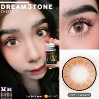 Dream3Tone brown รุ่นลายฮิต ตาโตขอบบาง สวยตาวาว