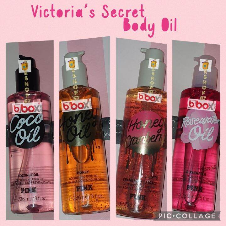 Victoria's secret body oil coco oil Rosewater oil honey lavender oil