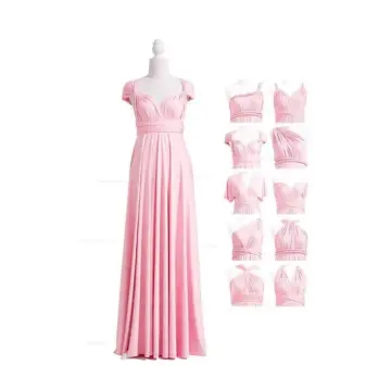 NUDE PINK/LIGHT PINK/BABY PINK INFINITY DRESS