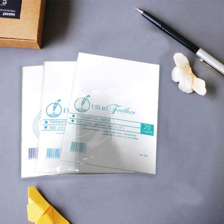 Blue Feather Bondpaper / Typewriting Paper | Lazada PH