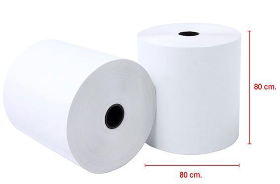 กระดาษความร้อน-80x80-mm-12-ม้วน-กระดาษใบเสร็จ-thermal-58gsm-กระดาษบิล