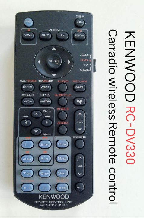 รีโมท ไร้สาย วิทยุรถยนต์ สำหรับ KENWOOD RCA DV330 เลือกใช้ รวมถึง DVD TV